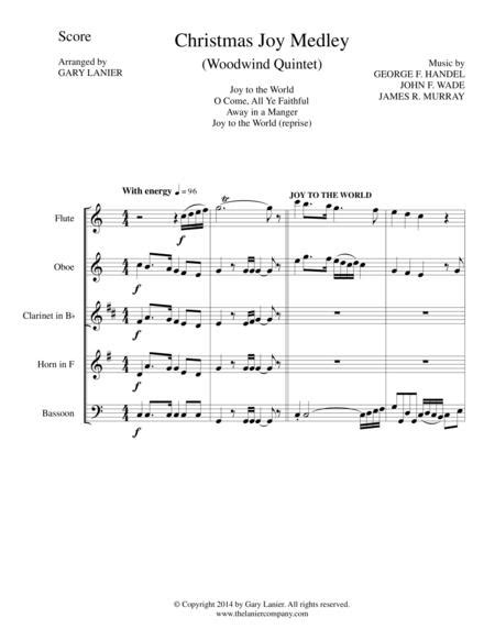 CHRISTMAS JOY MEDLEY (Woodwind Quintet Score And Parts For Flt, Ob, Cl, Hrn, And Bsn)